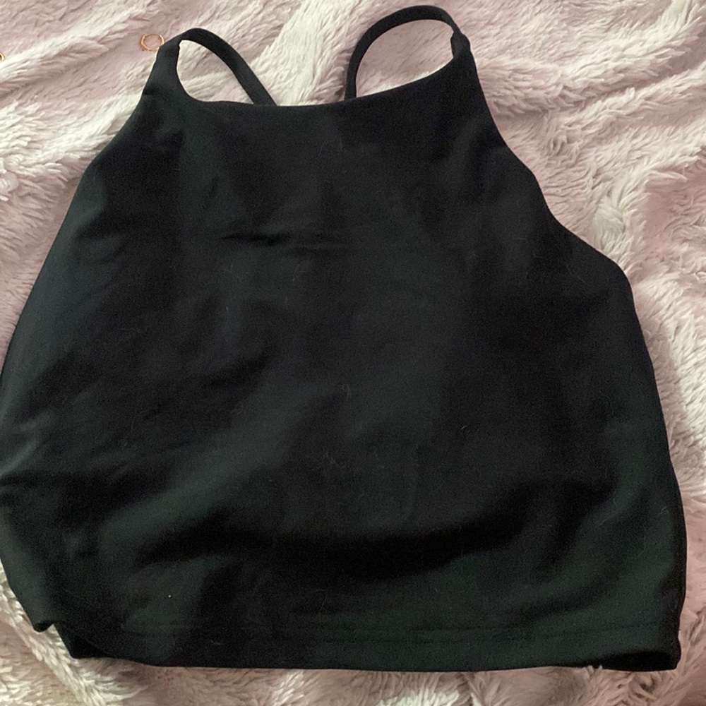 workout built in sport bra top